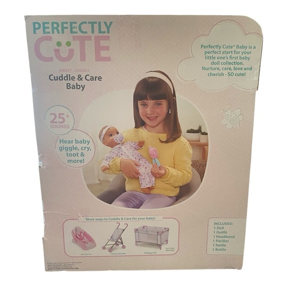 NWT-PERFECTLY CUTE-CUDDLE & CARE BABY DOLL-GIGGLES, CRY, TOOTS AND MORE-AGES 2+ - Picture 8 of 8